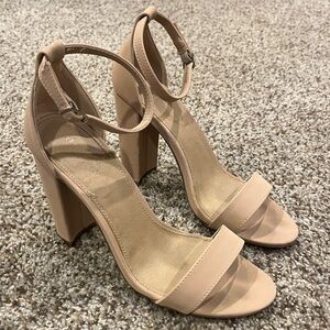 Charlotte Russe nude heels, women’s 9